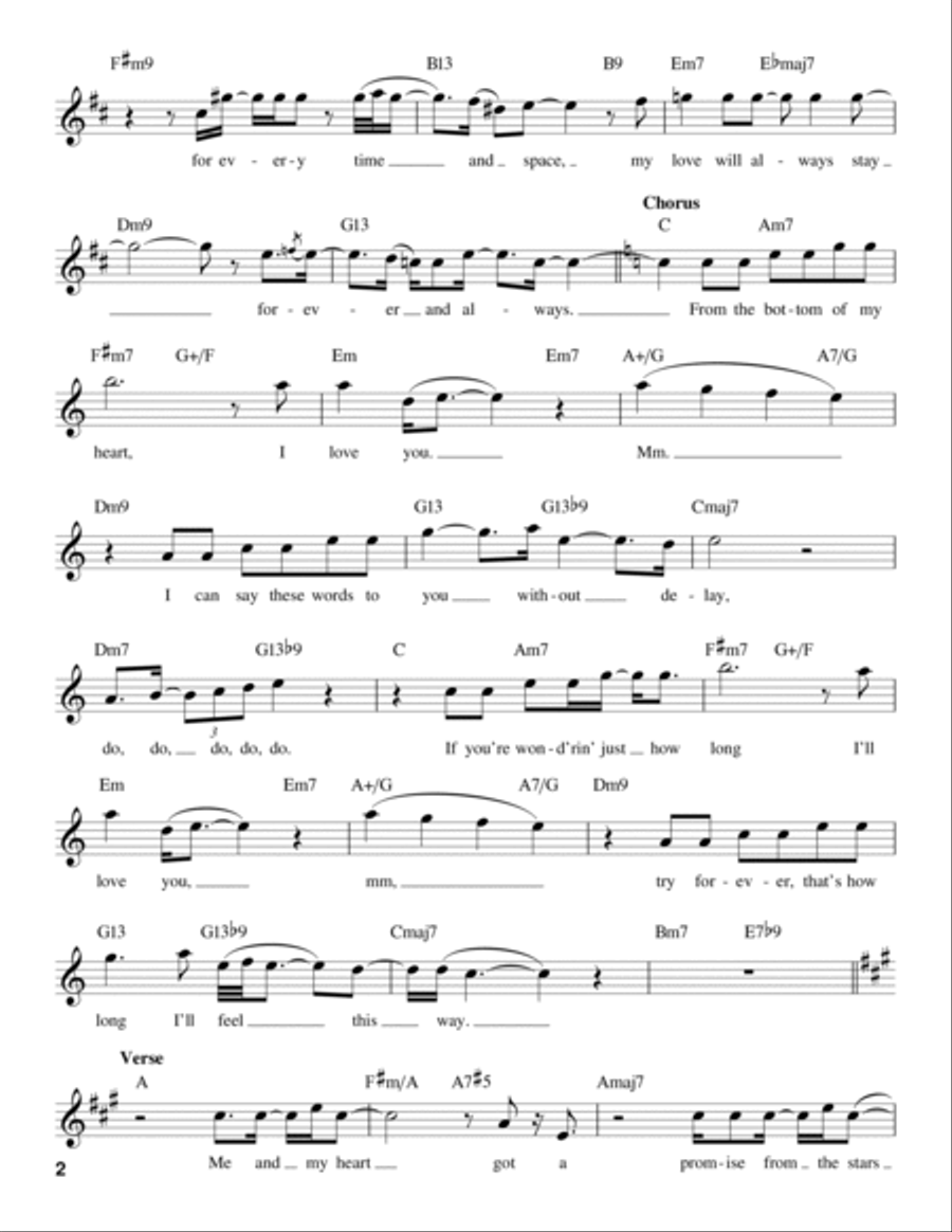 From The Bottom Of My Heart Voice scores gallery preview page 2