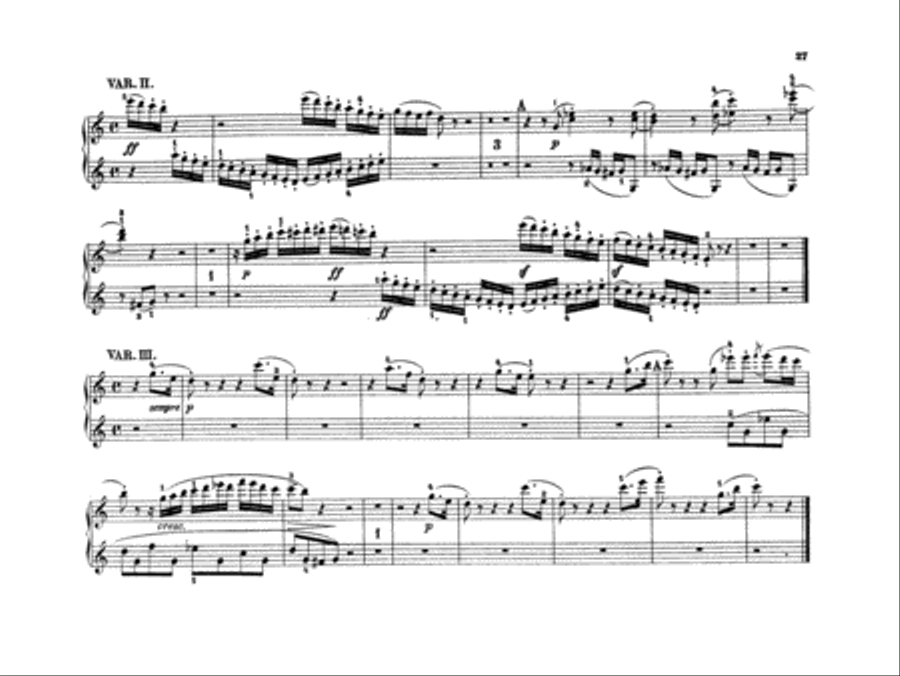 Beethoven: Original Compositions for Four Hands Piano Duet scores gallery preview page 4