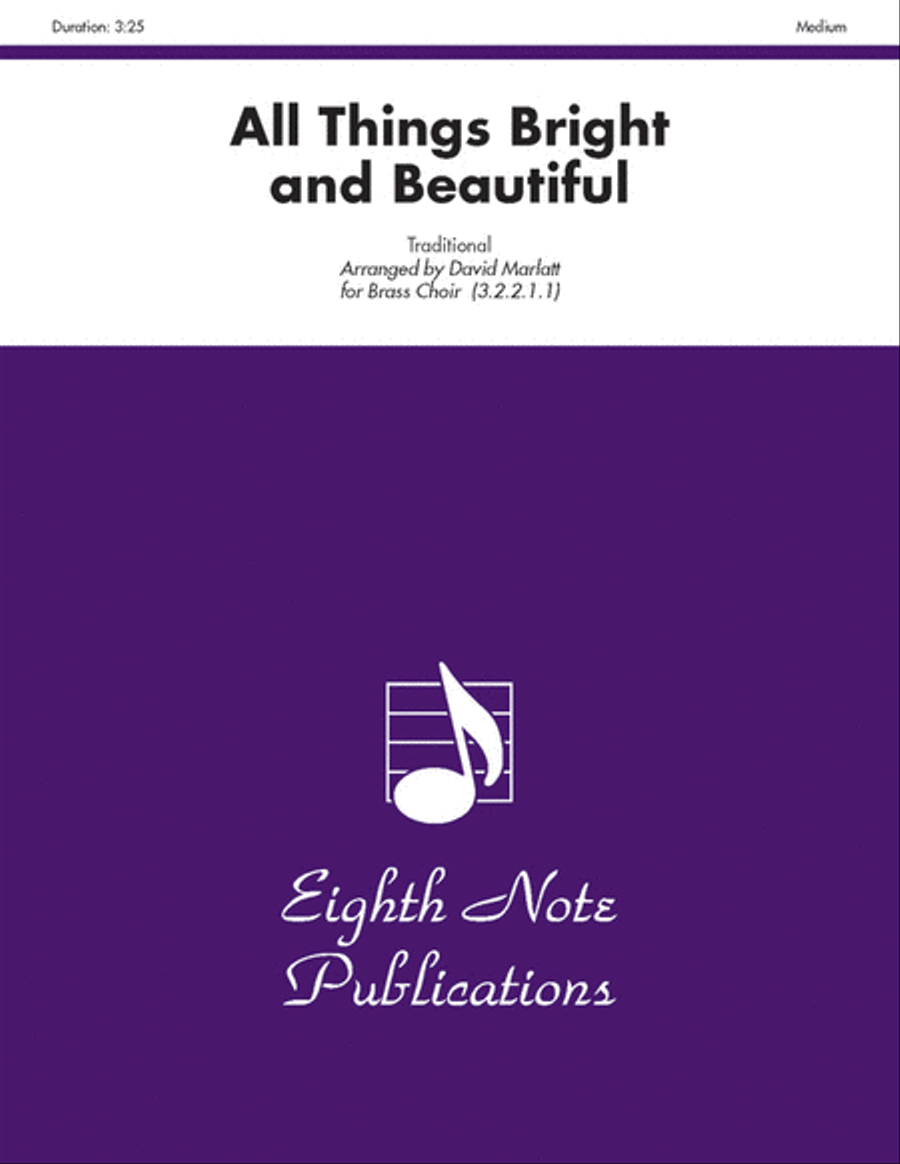 All Things Bright and Beautiful Small Ensemble scores gallery preview page 1