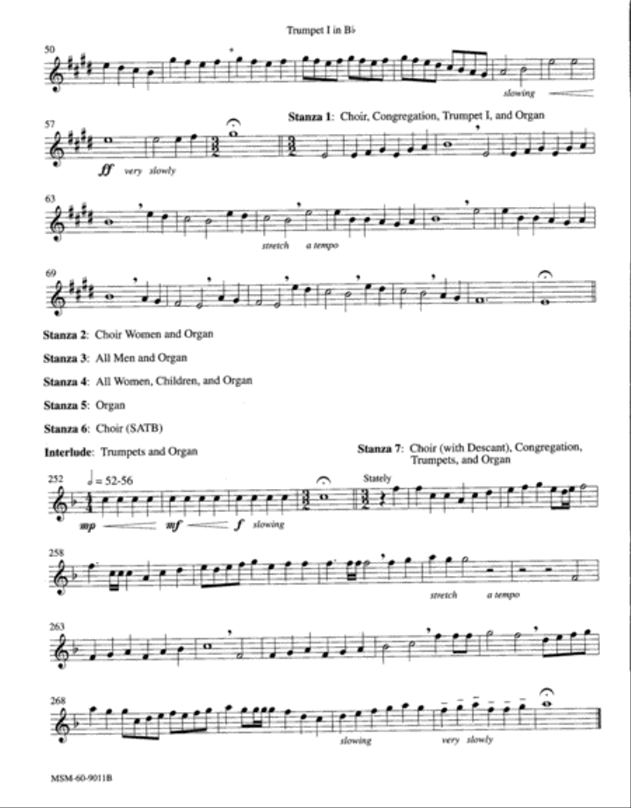 All Creatures of Our God and King Choir scores gallery preview page 2