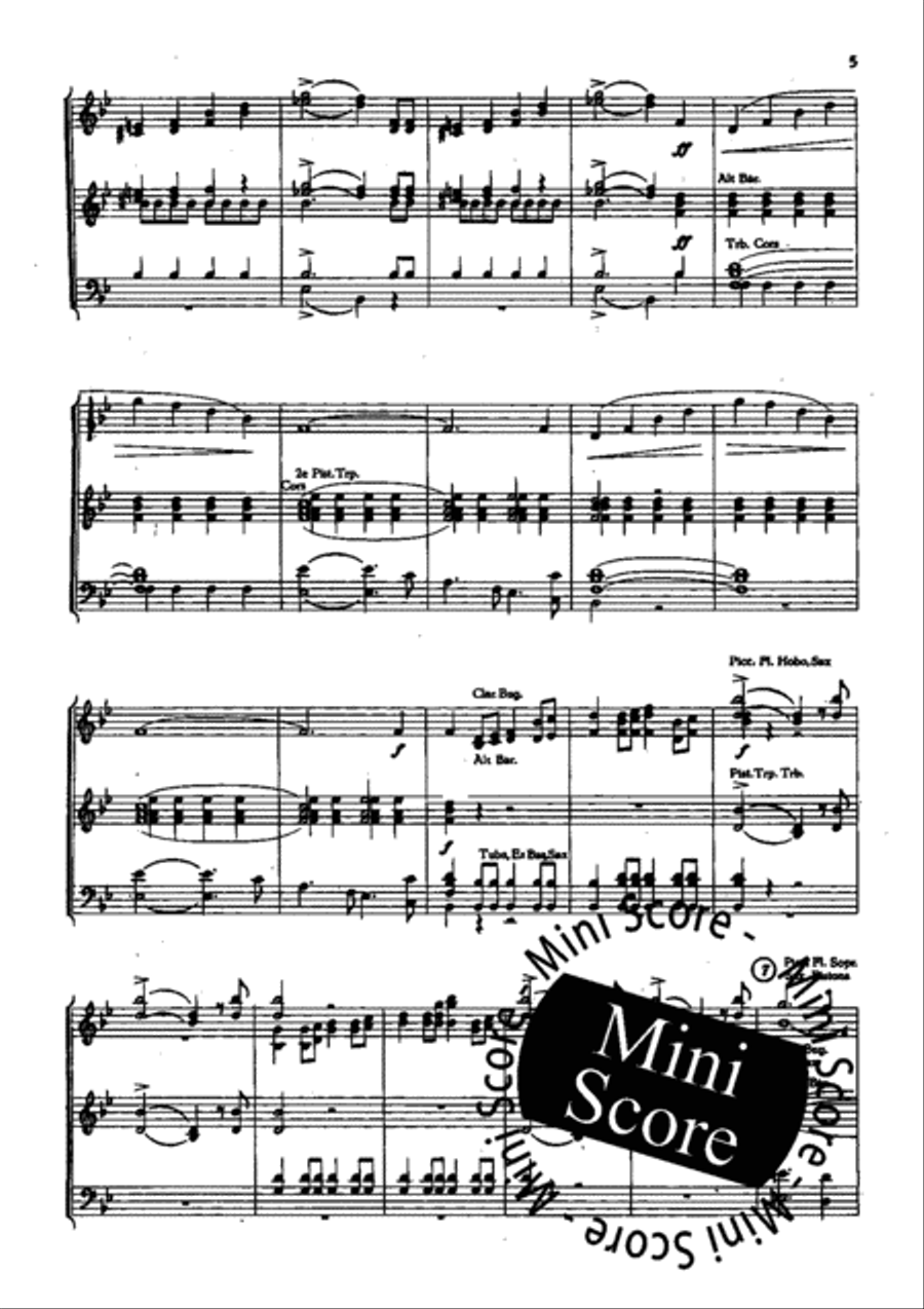 Heimkehr Aus Der Fremde Fanfare Band scores gallery preview page 7