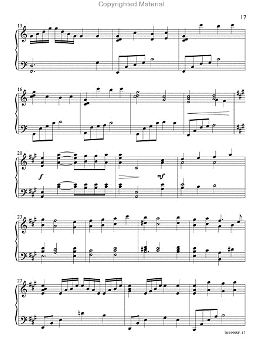 Filled with Thankfulness Piano Solo scores gallery preview page 14