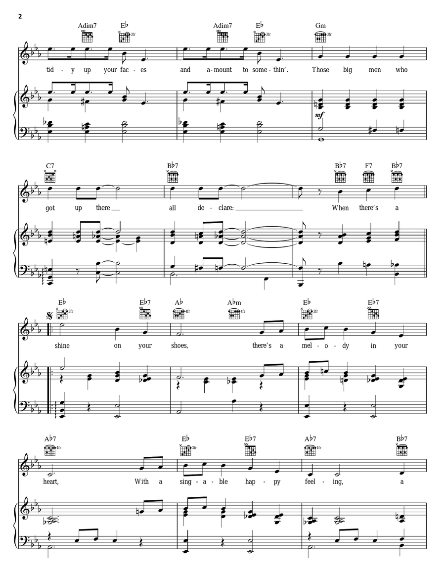 A Shine On Your Shoes Piano, Vocal, Guitar scores gallery preview page 2