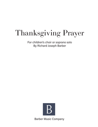 Thanksgiving Prayer