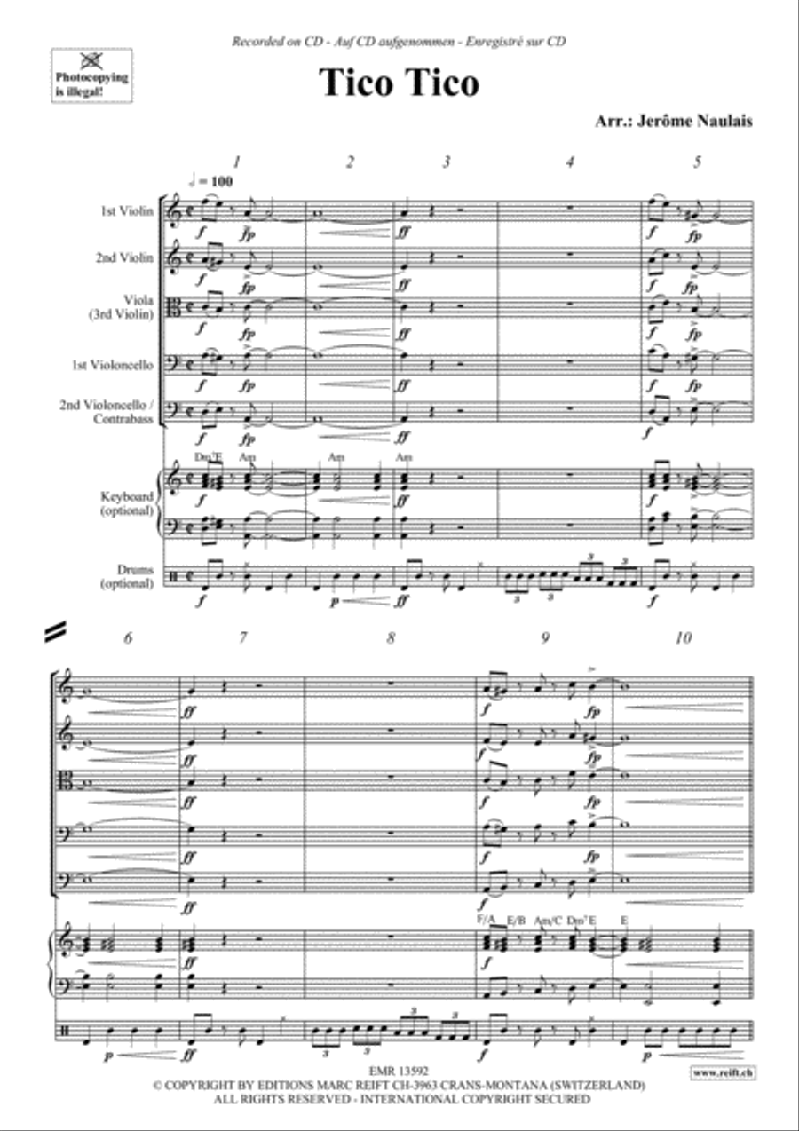 Tico Tico String Quintet scores gallery preview page 3