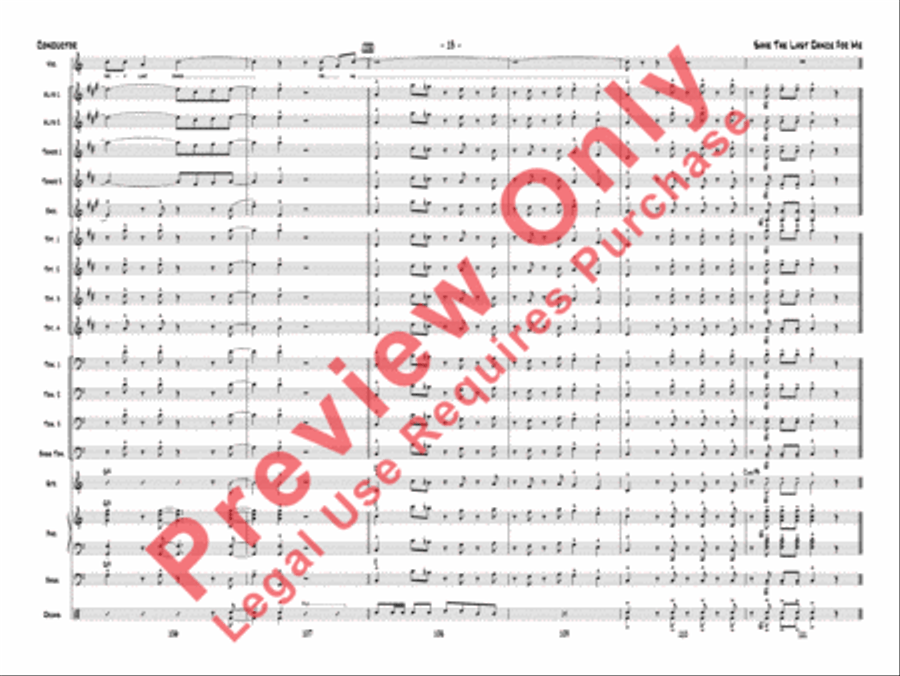 Save the Last Dance for Me Jazz Ensemble scores gallery preview page 16