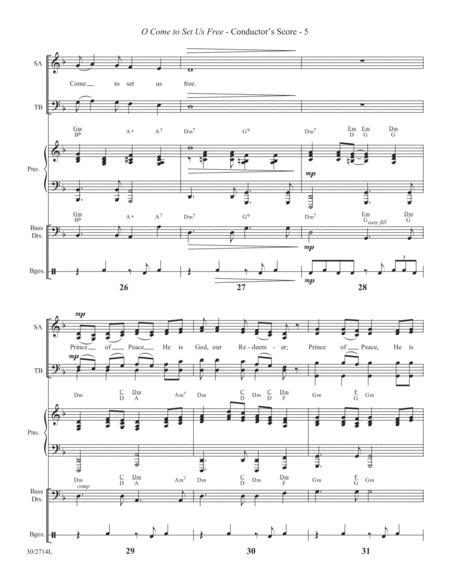 O Come to Set Us Free - Rhythm Score and Parts