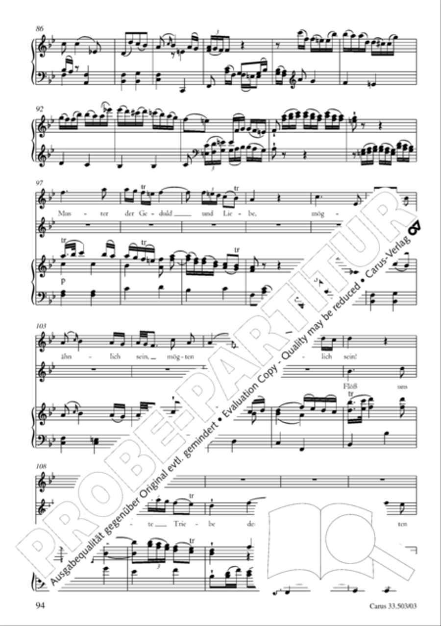 Passion according to St. Matthew (Passions-Musik nach dem Evangelisten Matthaus) SSATB scores gallery preview page 95