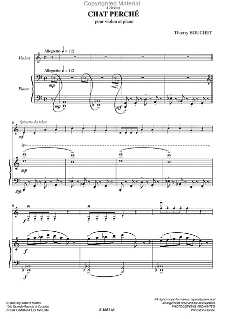 Chat perché Chat perché Piano Accompaniment scores gallery preview page 2