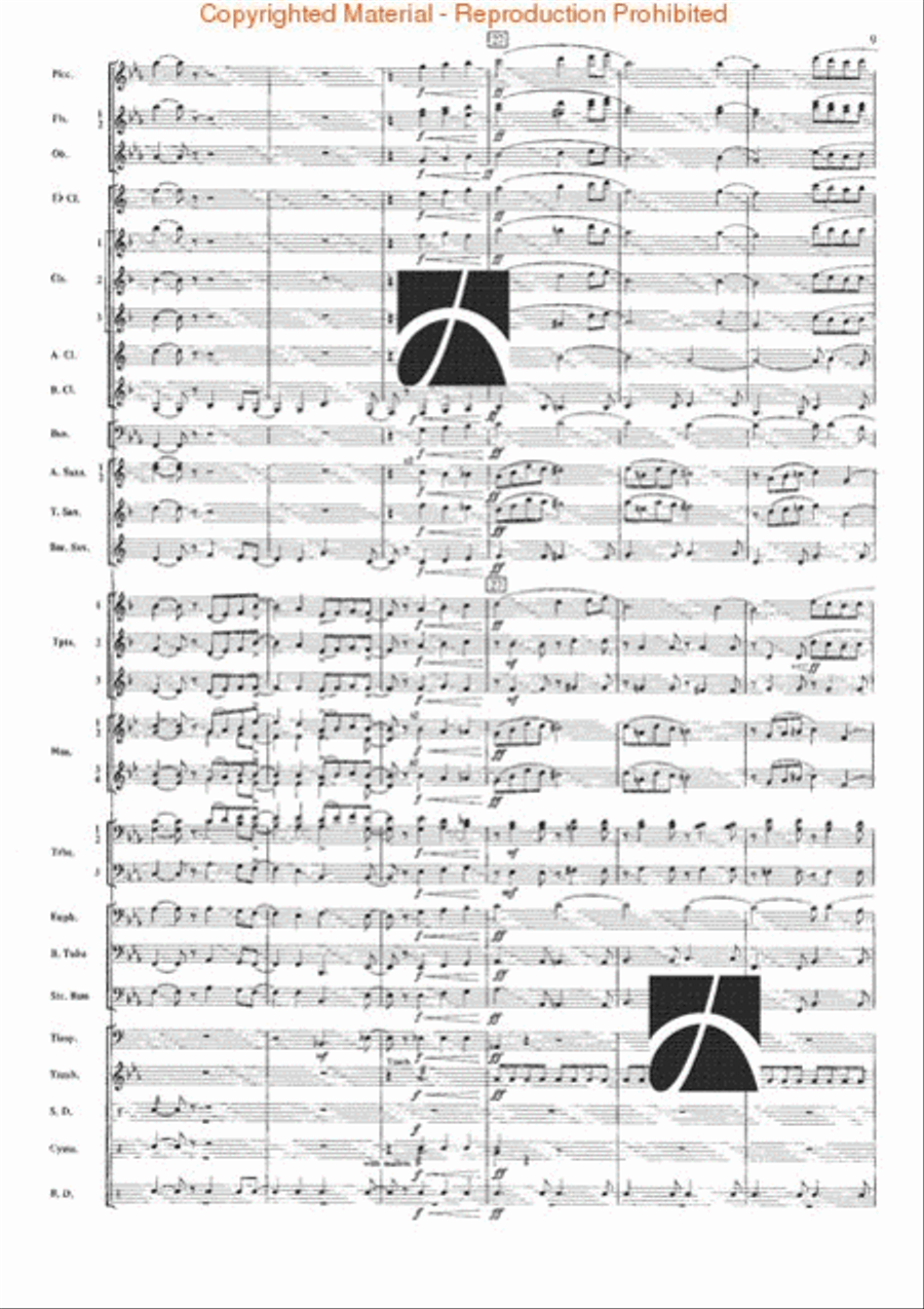 The Seventh Night of July Concert Band scores gallery preview page 6