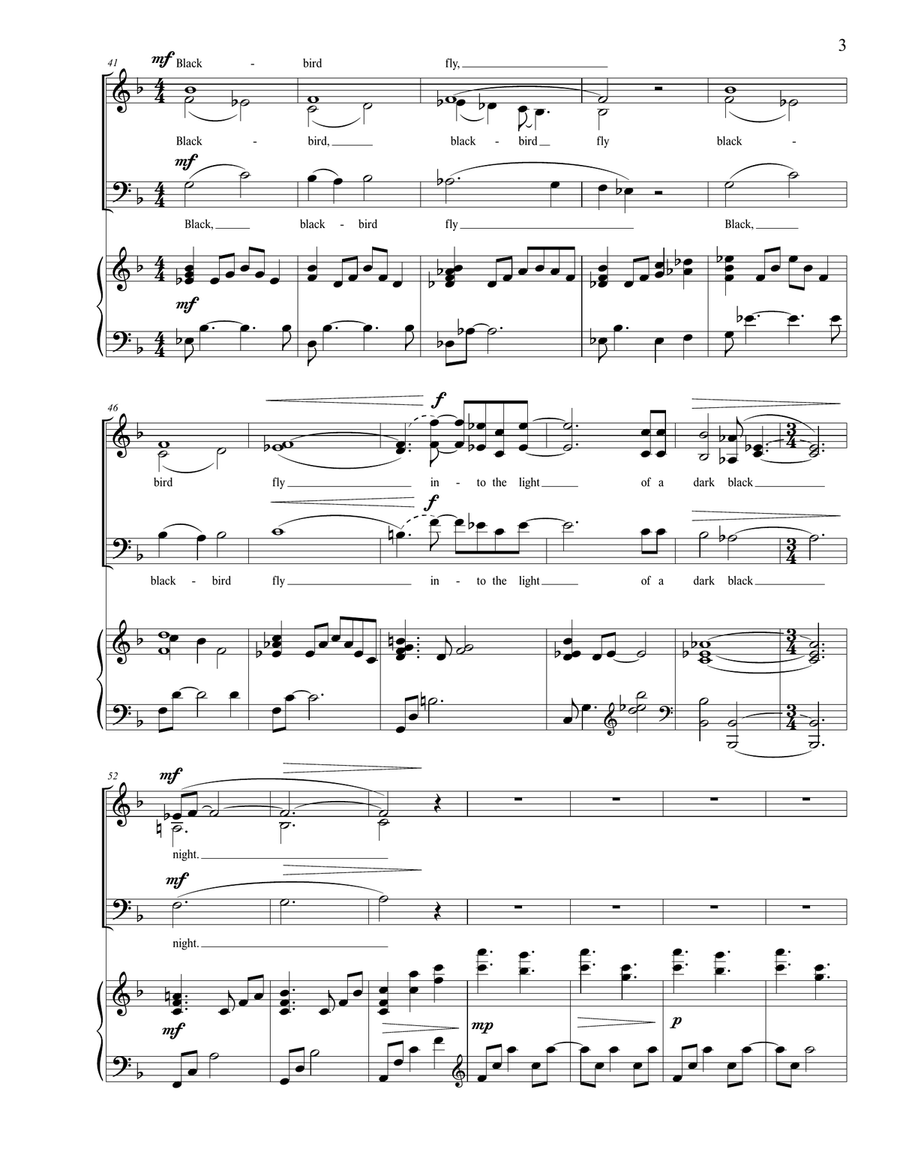 Blackbird 3-Part scores gallery preview page 3