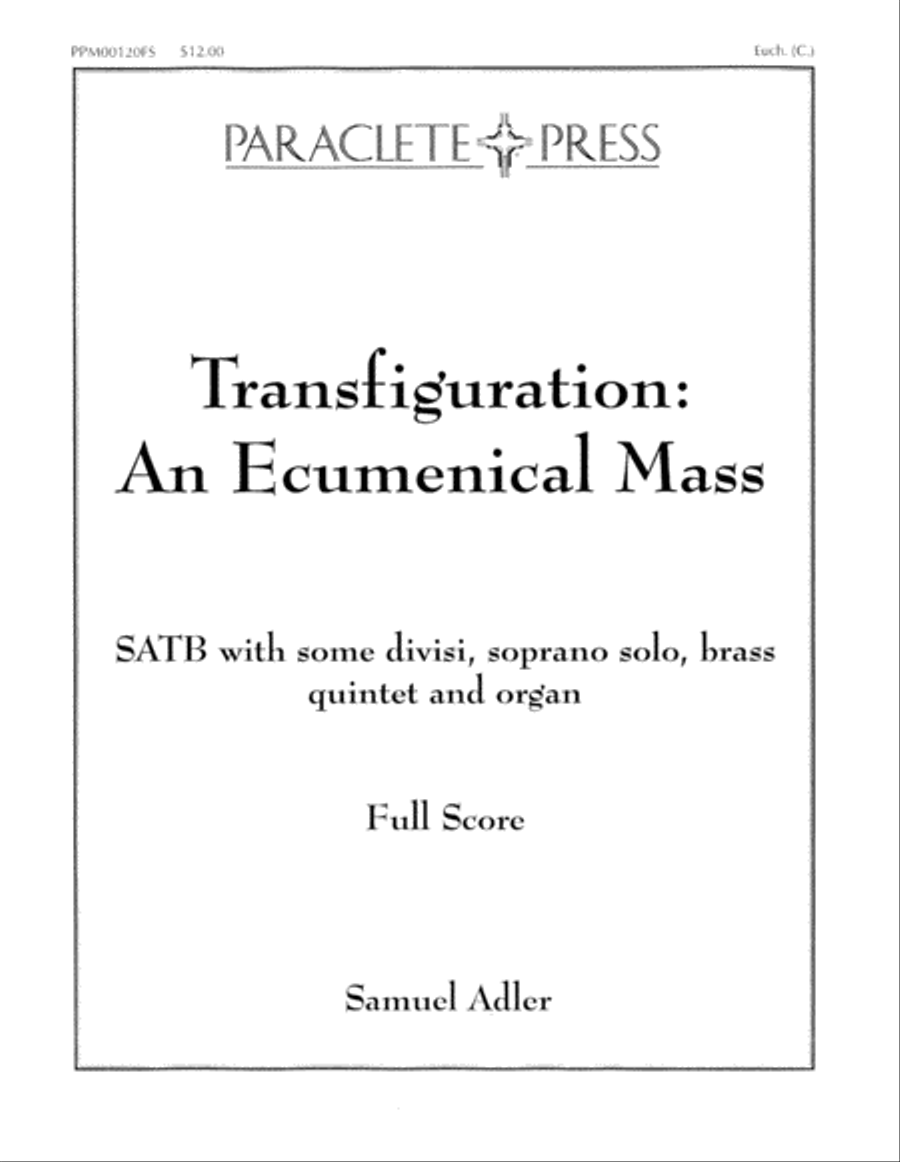 Transfiguration: An Ecumenical Mass - Full Score