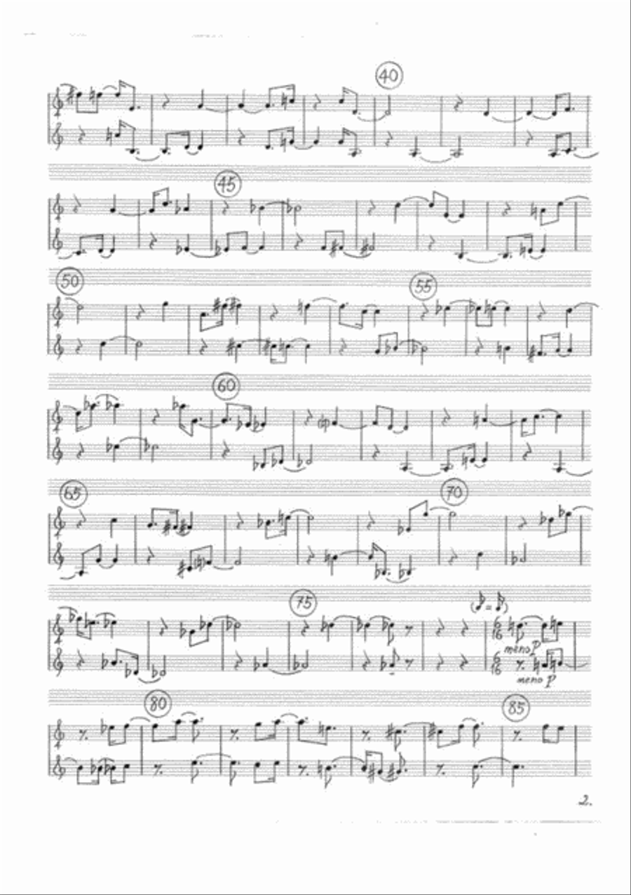 Una Voce Per Due Flute scores gallery preview page 3