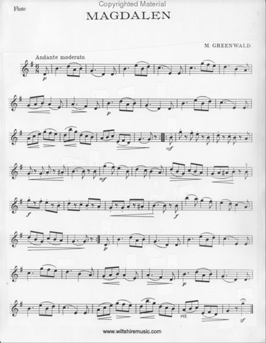 Magdalen Flute Solo scores gallery preview page 2