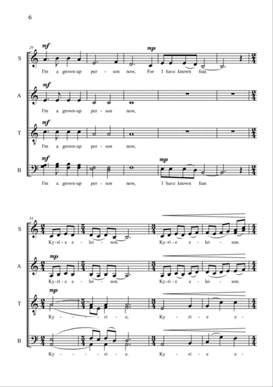 Once a Child Once a Child 4-Part scores gallery preview page 6