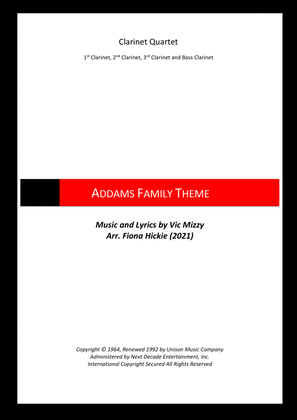 Book cover for Addams Family Theme