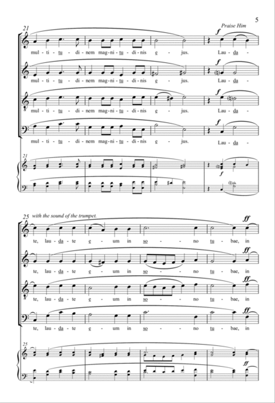 Laudate Dominum 4-Part scores gallery preview page 4