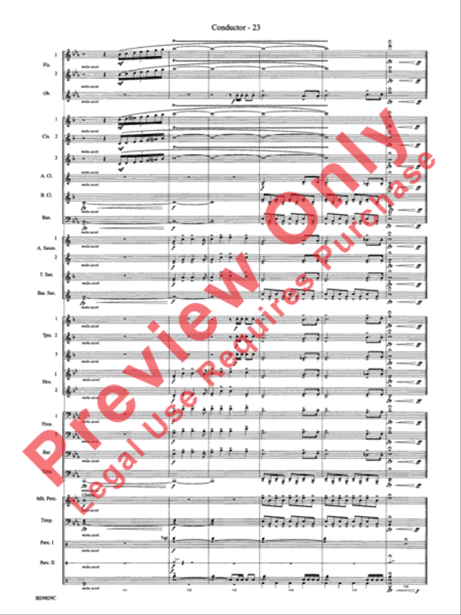 Christmas Winds (Overture) Concert Band scores gallery preview page 25