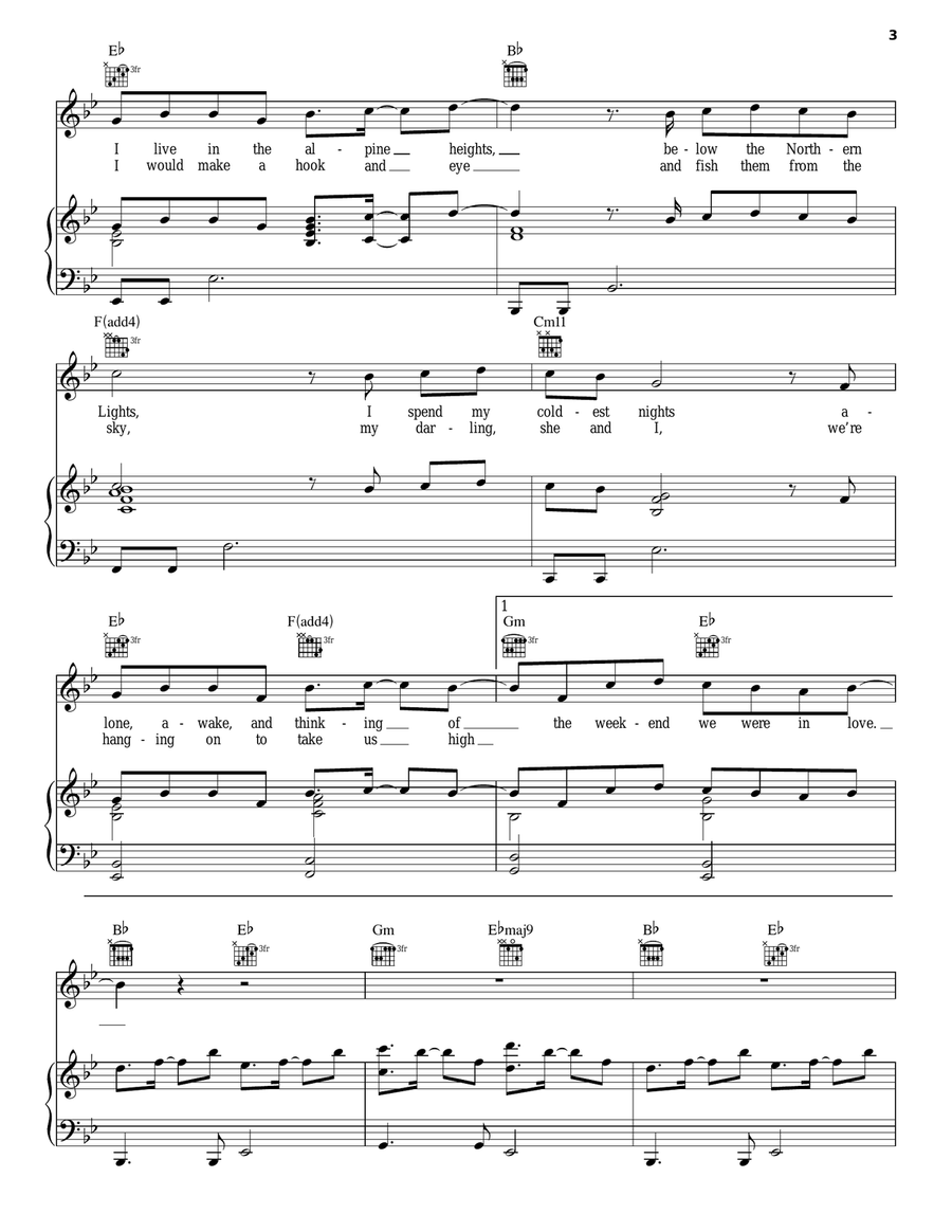 On The Wing On The Wing Piano, Vocal, Guitar scores gallery preview page 3