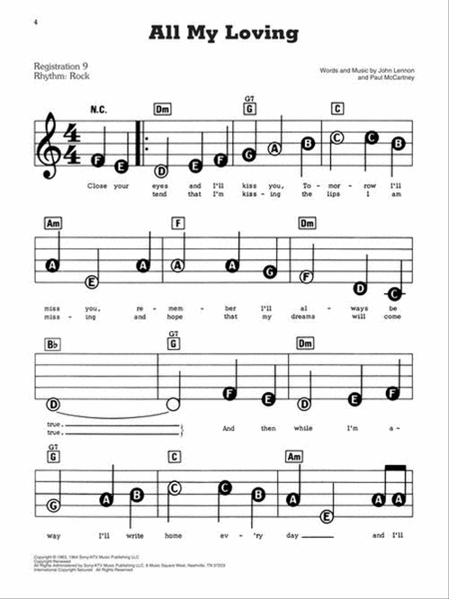 Best of the Beatles – 2nd Edition Voice scores gallery preview page 5