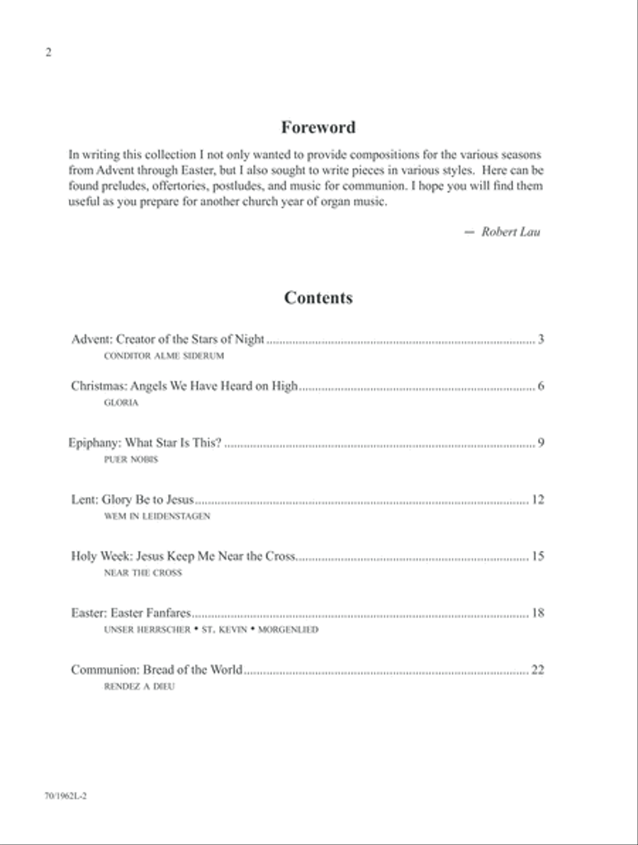 Advent through Easter (Digital Download) Organ scores gallery preview page 2