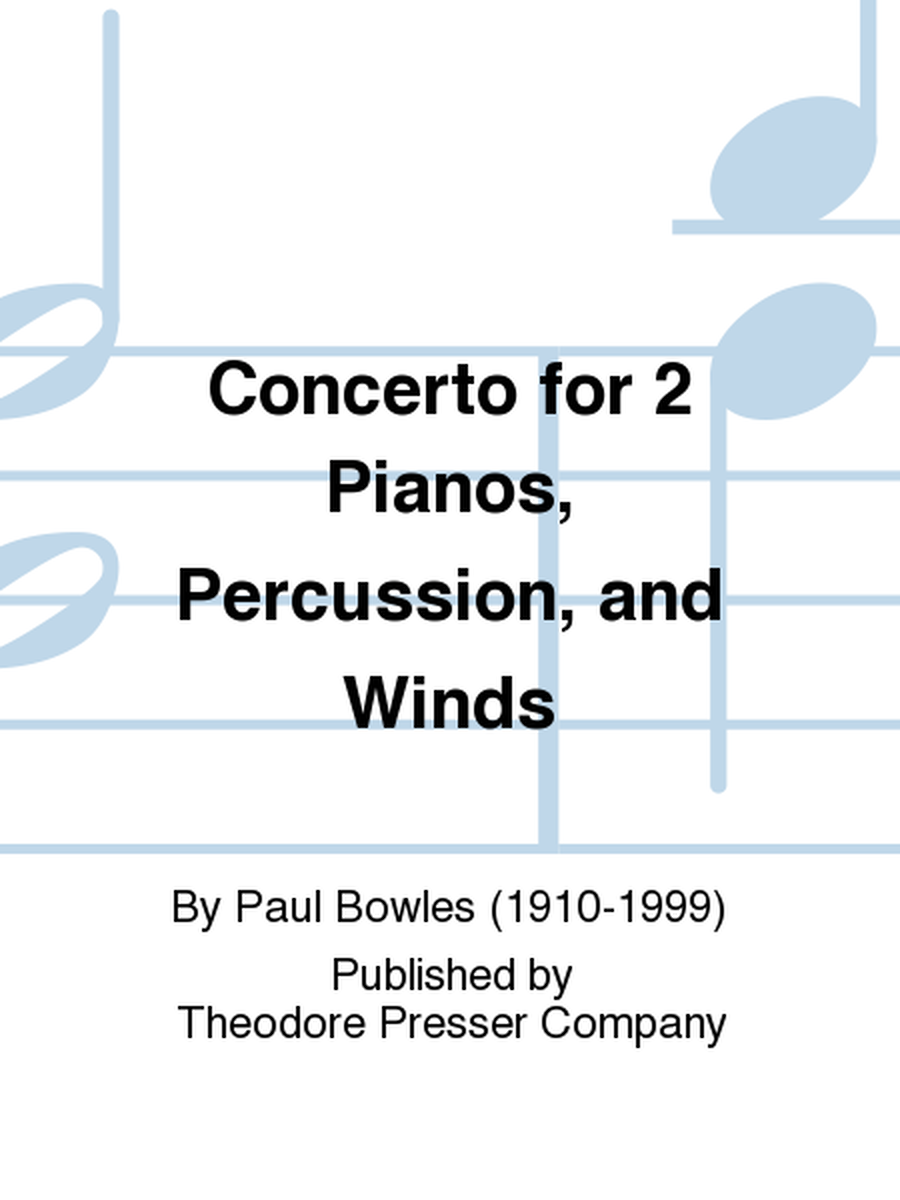 Concerto for 2 Pianos, Winds, and Percussion