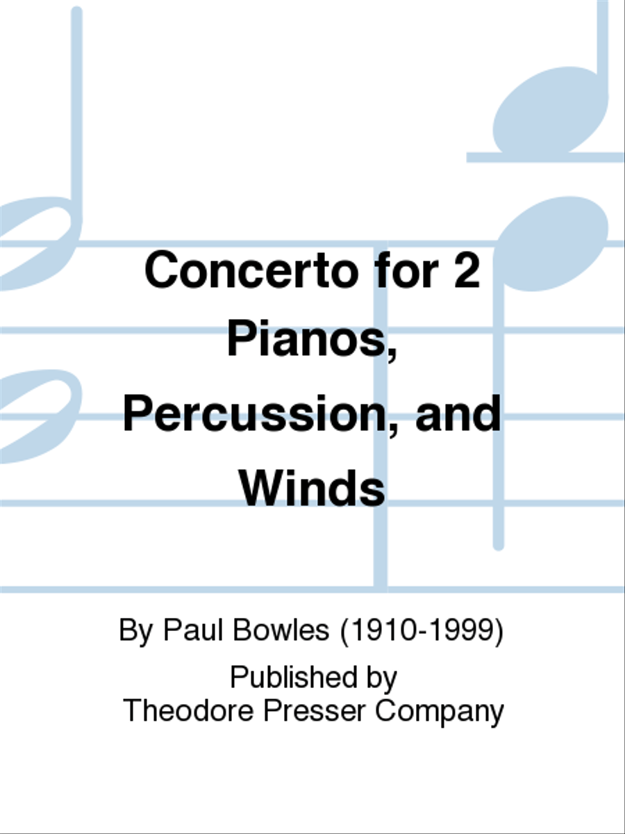 Concerto for 2 Pianos, Winds, and Percussion Chamber Music scores gallery preview page 1