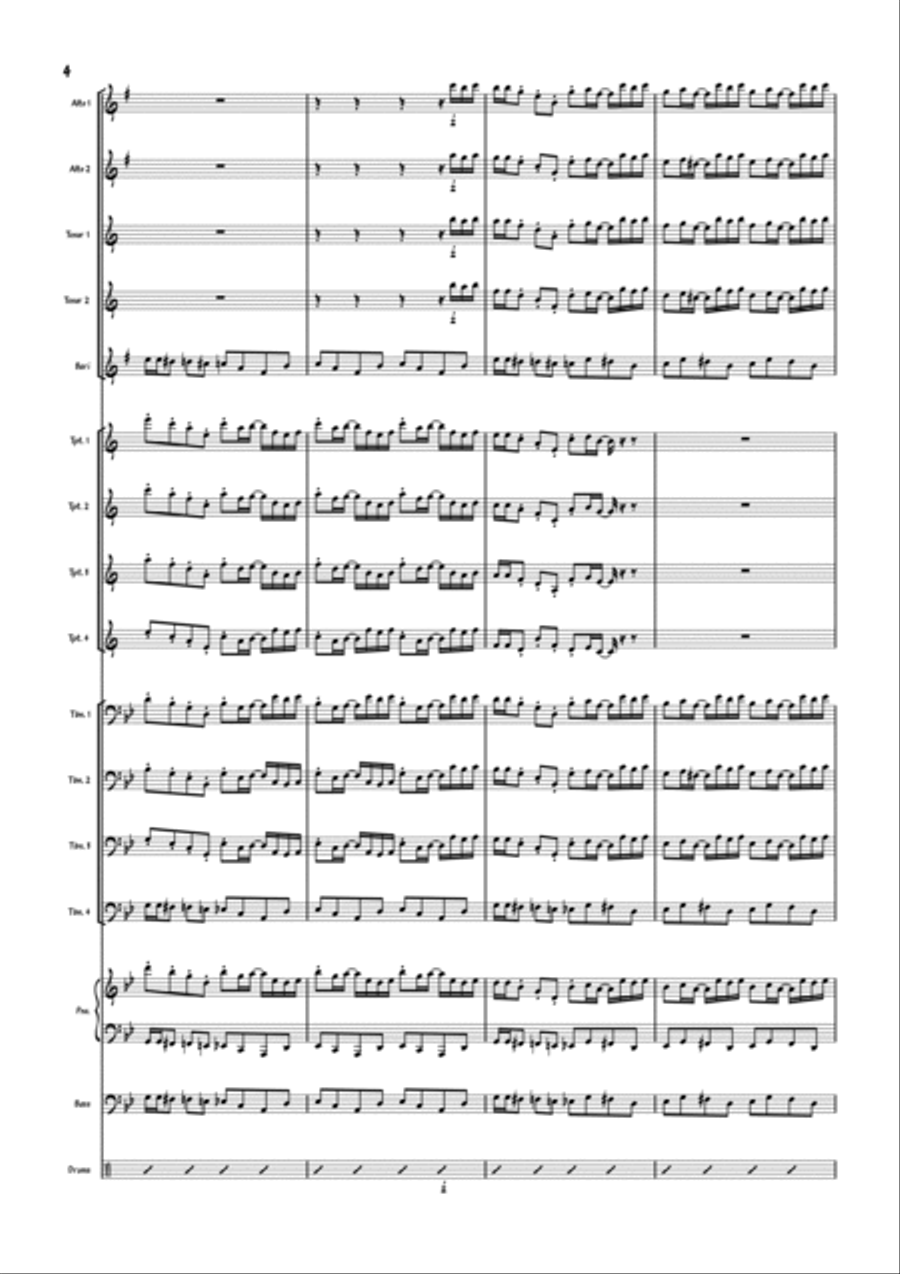 Dummy! Dummy! Jazz Ensemble scores gallery preview page 4
