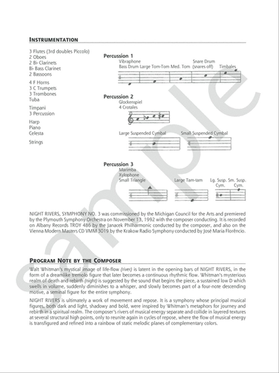 Night Rivers Orchestra scores gallery preview page 4