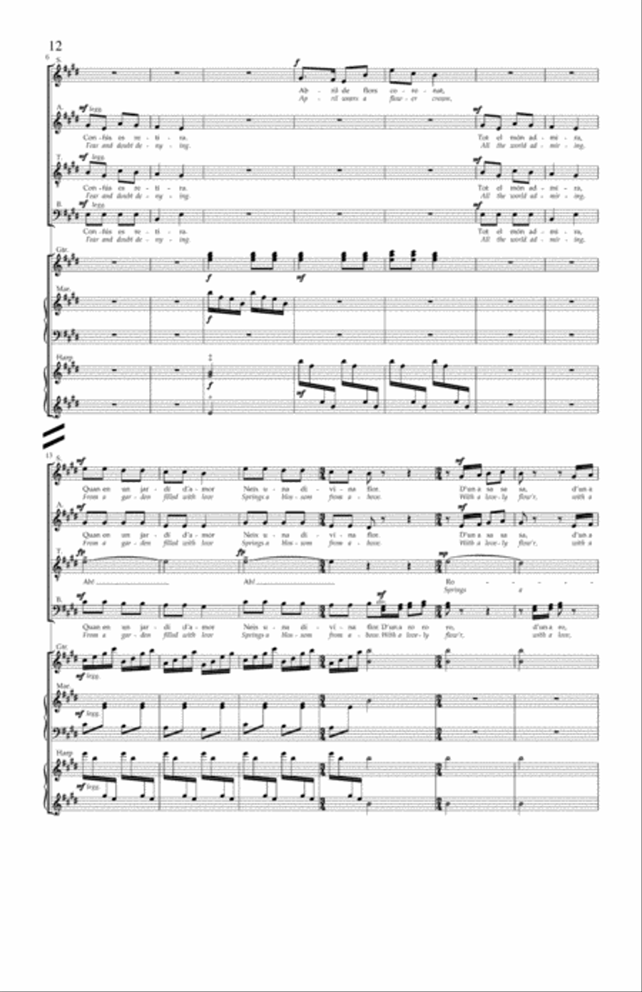 Carols and Lullabies (Full Score) Choir scores gallery preview page 20