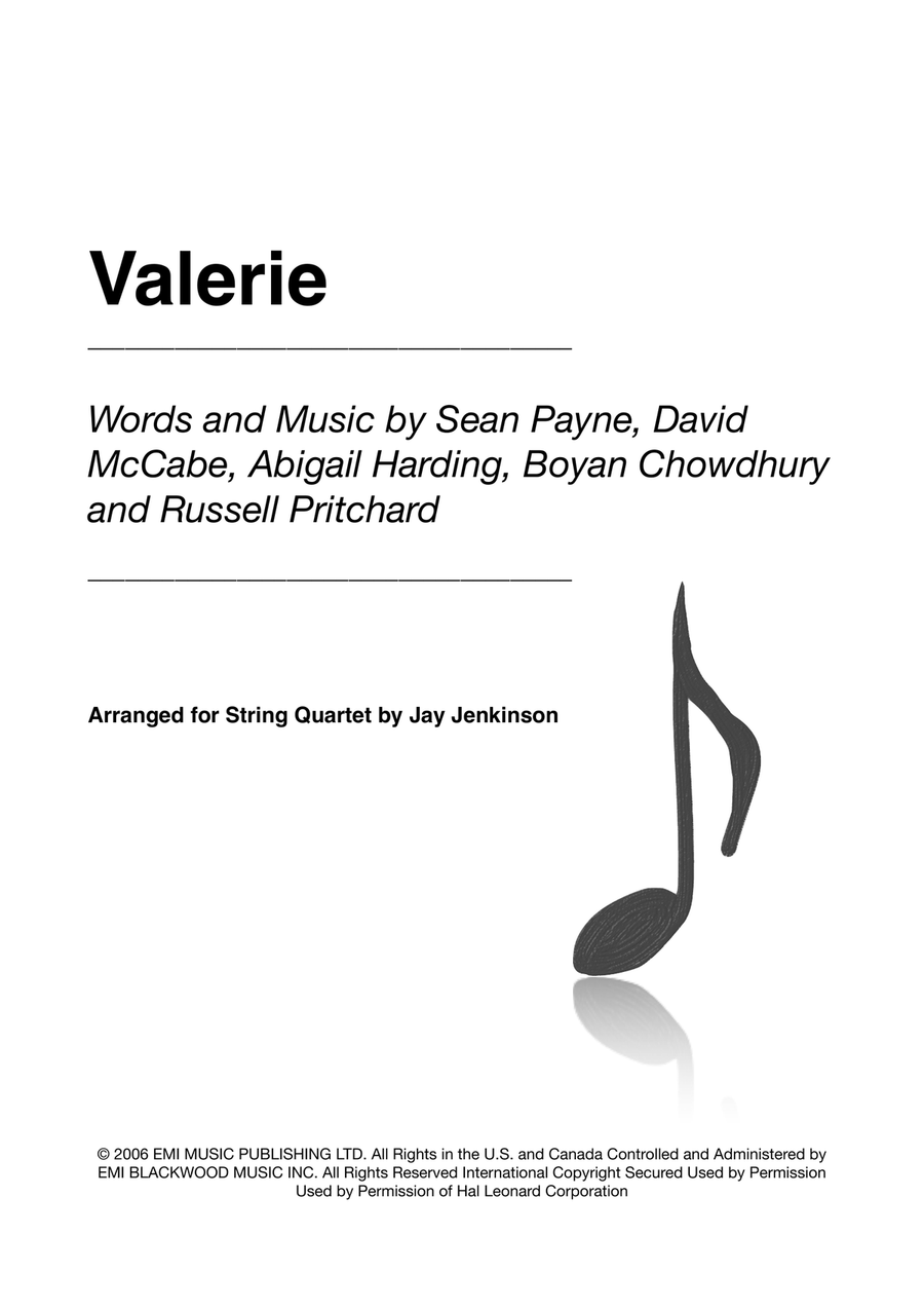 Valerie String Quartet scores gallery preview page 1