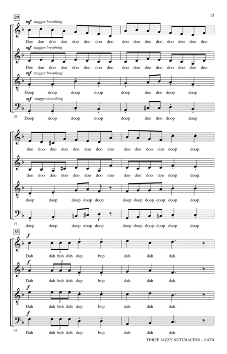 Three Jazzy Nutcrackers Three Jazzy Nutcrackers 4-Part scores gallery preview page 14