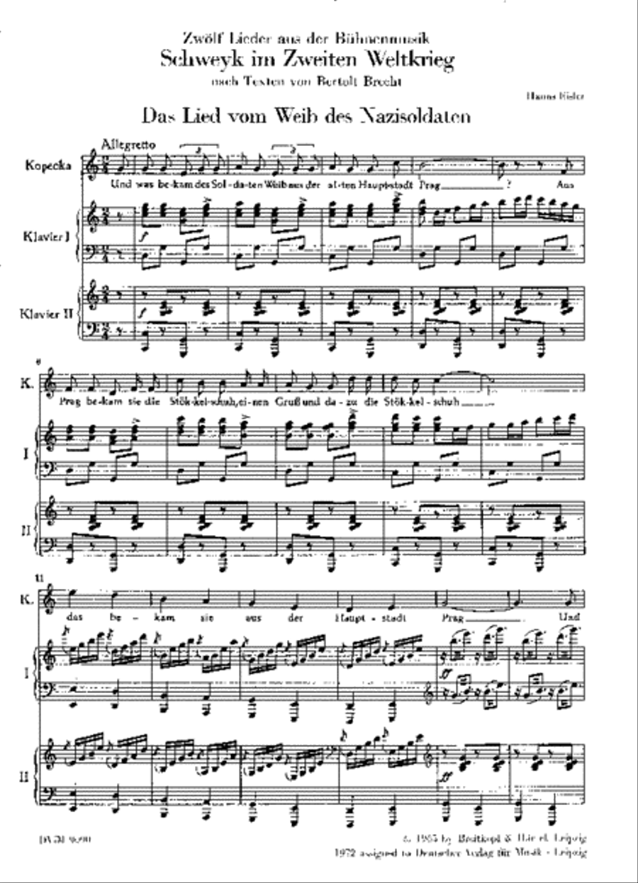 Schweyk in World War II Schweyk in World War II Voice Solo scores gallery preview page 2