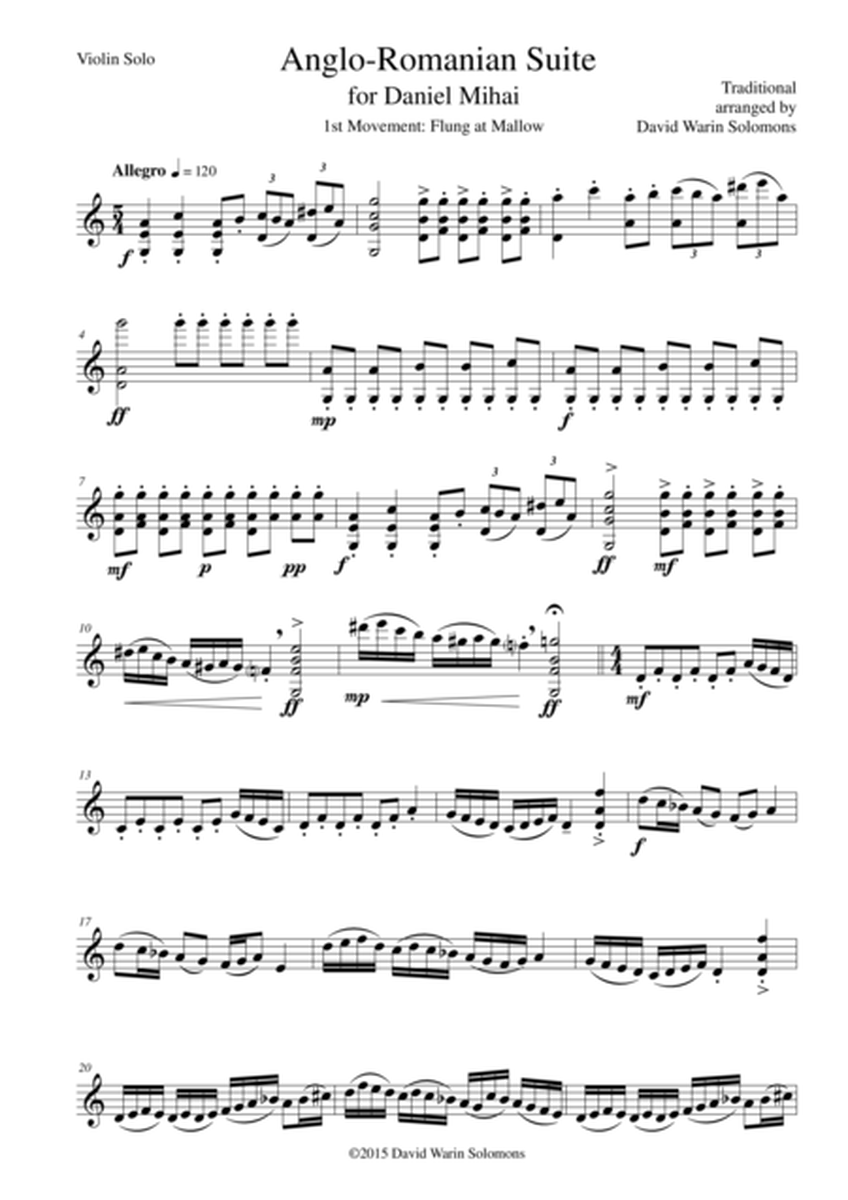 Anglo-Romanian Suite for solo violin (all 6 movements) image number null