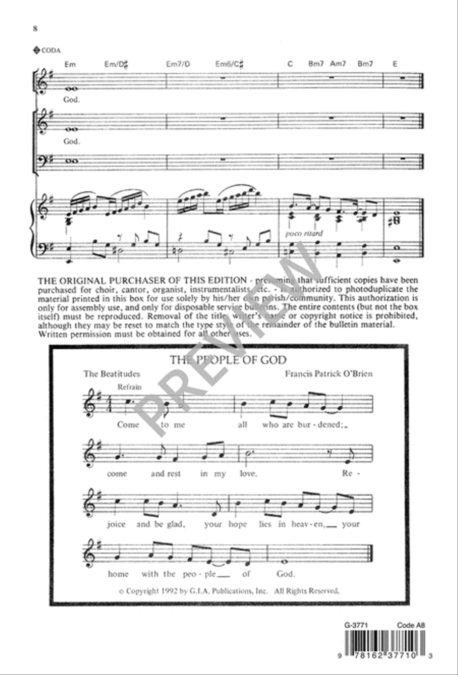 The People of God 4-Part scores gallery preview page 9