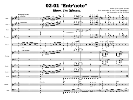 Entr'acte from Shrek The Musical - Pit Band image number null