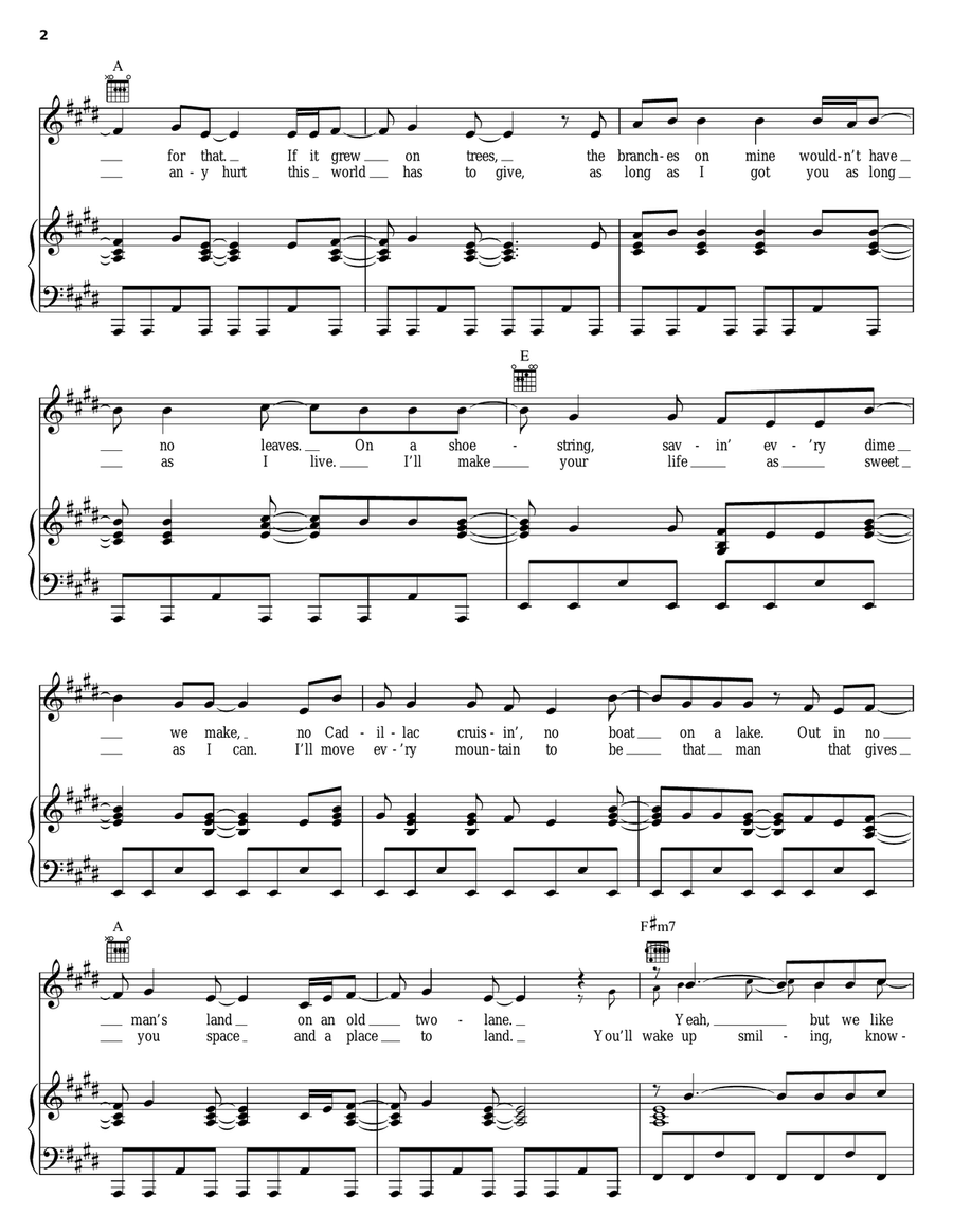 It's Good To Be Us Piano, Vocal, Guitar scores gallery preview page 2