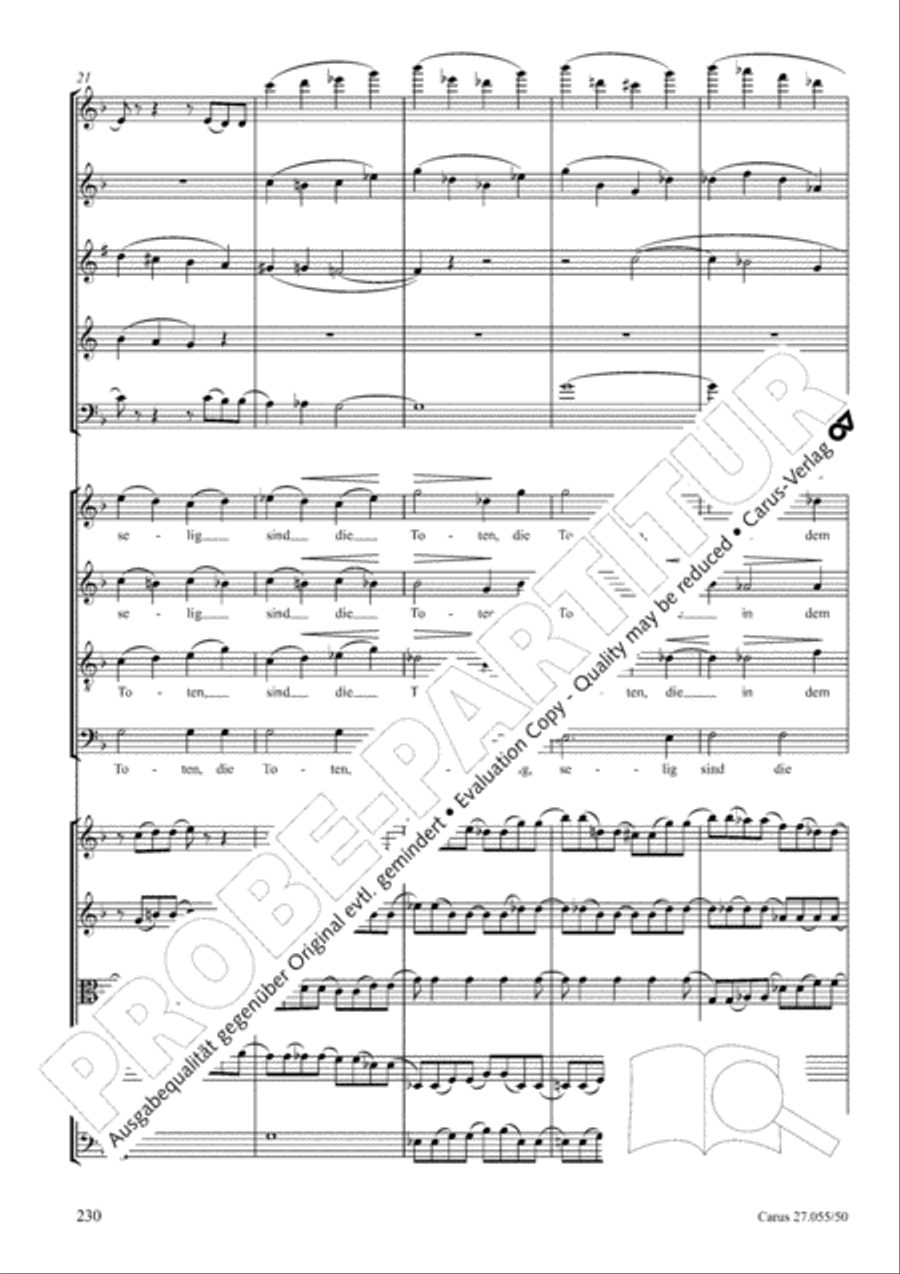 Ein Deutsches Requiem (German Requiem) 4-Part scores gallery preview page 237