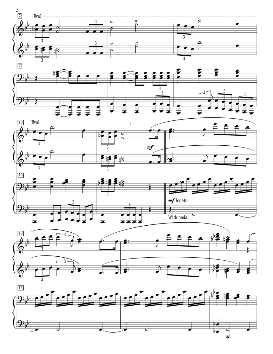 Star Wars (Main Theme) (arr. Phillip Keveren) Piano Duet scores gallery preview page 2