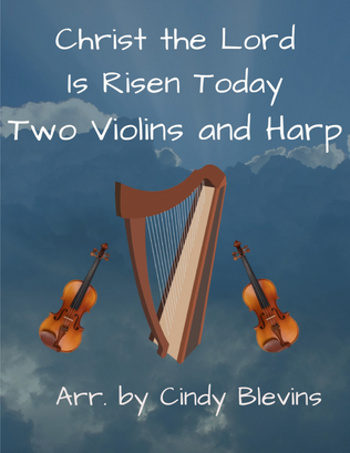 Book cover for Christ the Lord Is Risen Today, Two Violins and Harp