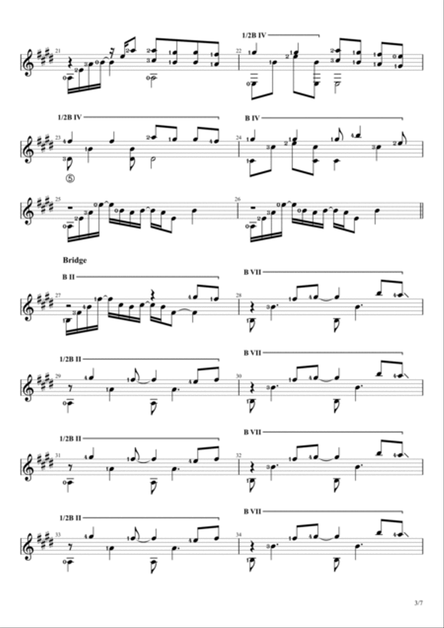 Here I Am To Worship (light Of The World) Electric Guitar scores gallery preview page 3