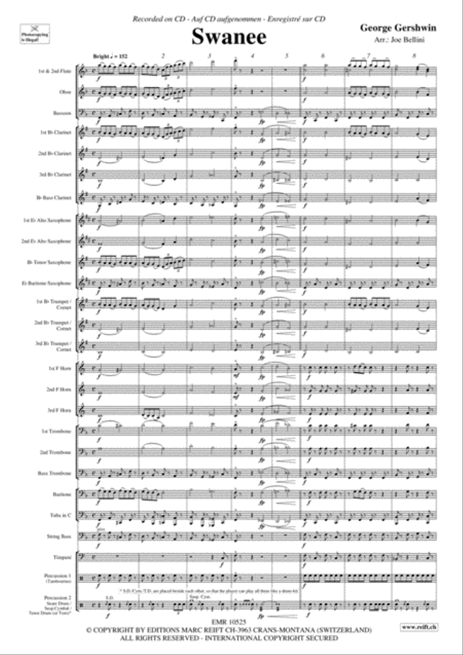 Swanee Concert Band scores gallery preview page 4