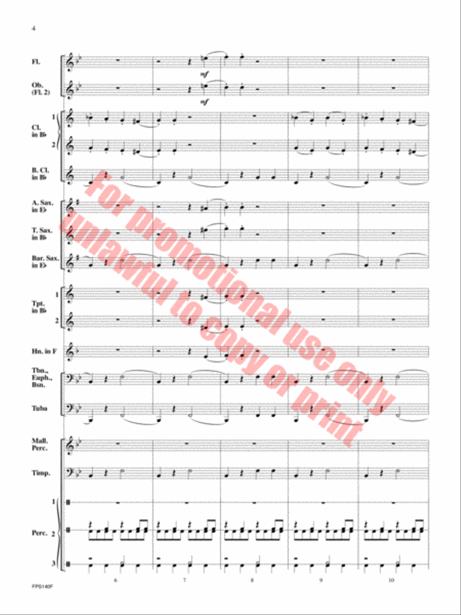 The Class Clown Concert Band scores gallery preview page 5