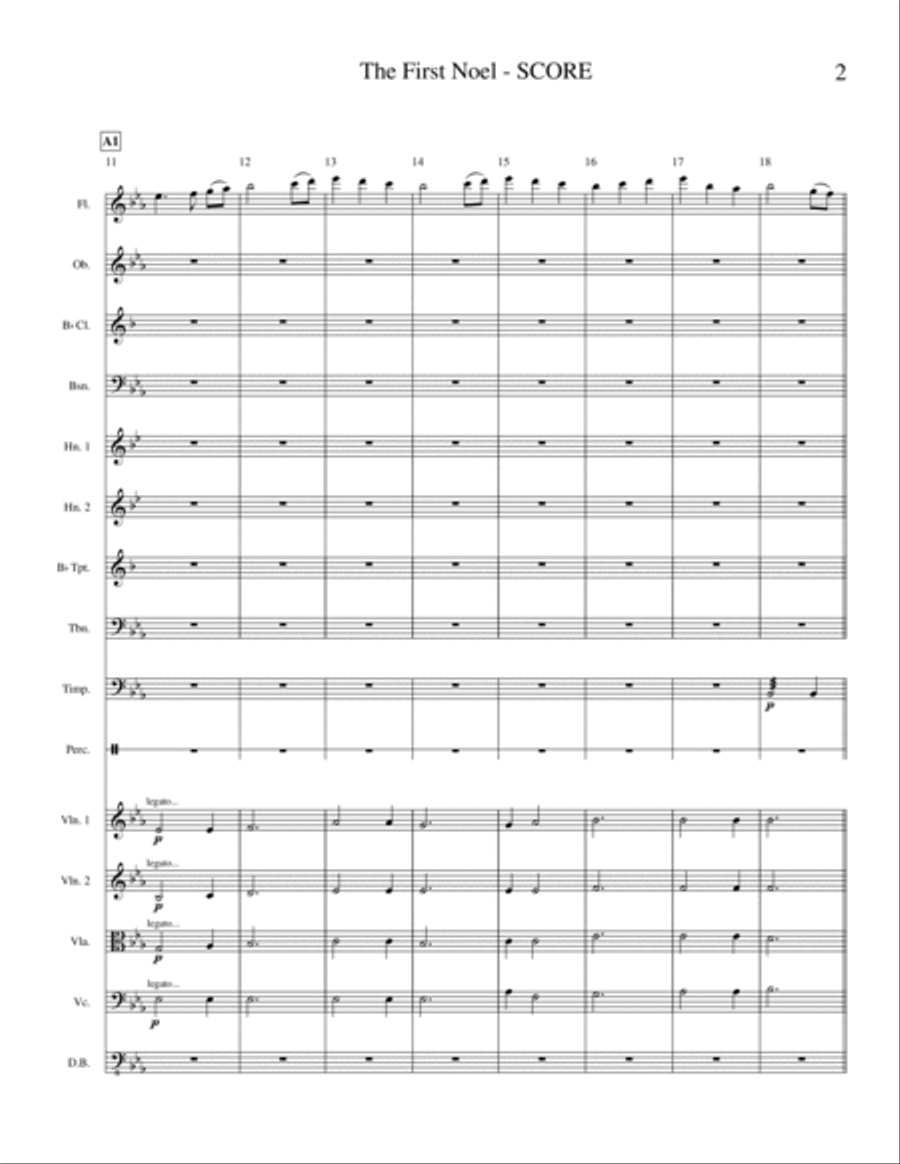 The First Noel (Orchestra) Full Orchestra scores gallery preview page 3