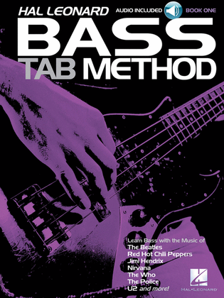 Book cover for Hal Leonard Bass Guitar Tab Method