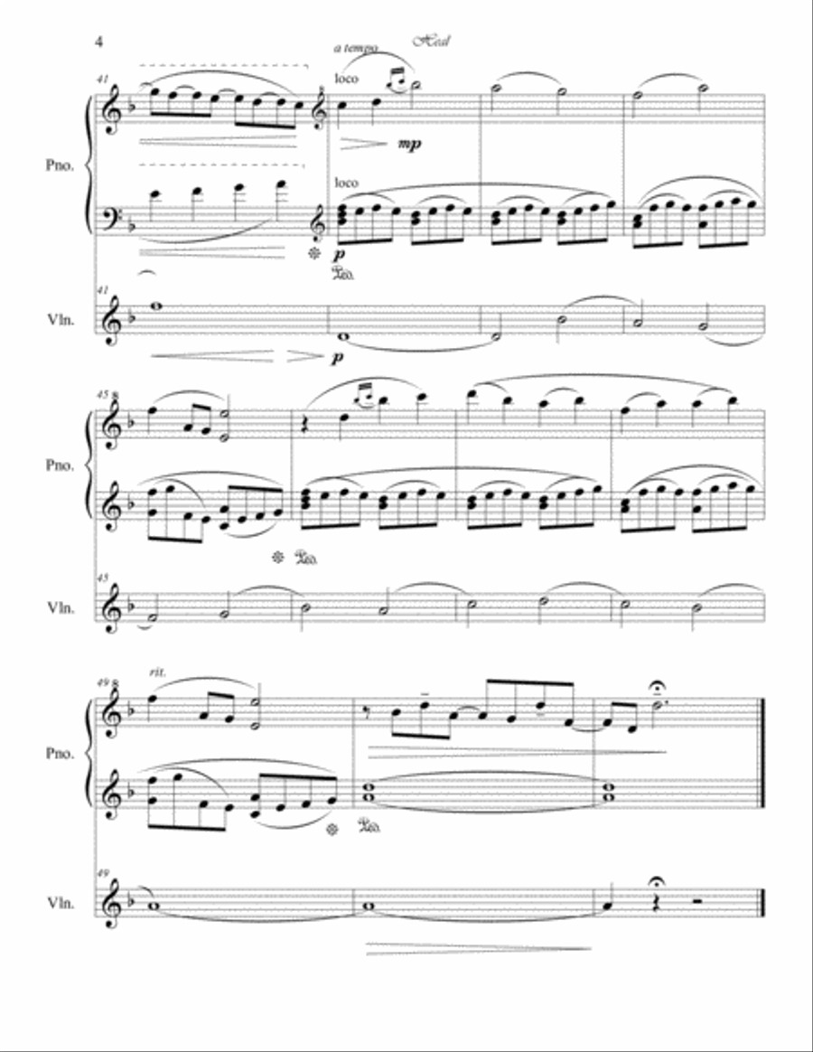Heal (Violin Sonata) Violin Solo scores gallery preview page 4