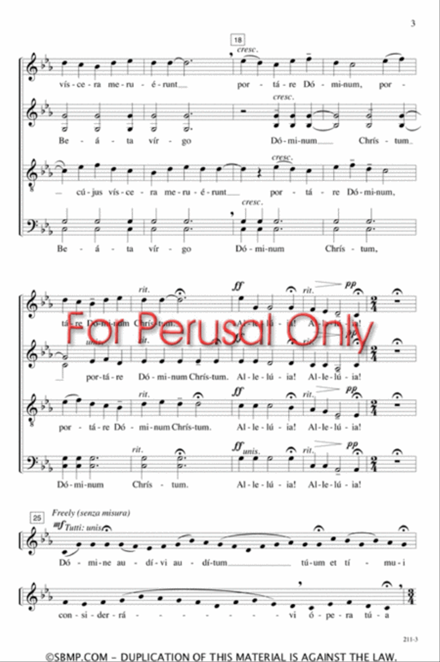 O magnum mysterium - SATB Octavo 4-Part scores gallery preview page 3