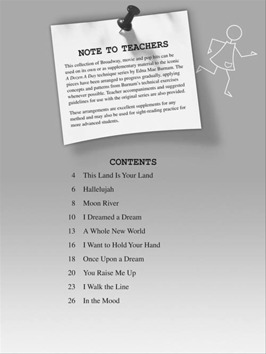 A Dozen A Day Songbook – Book 2 Piano Method scores gallery preview page 2
