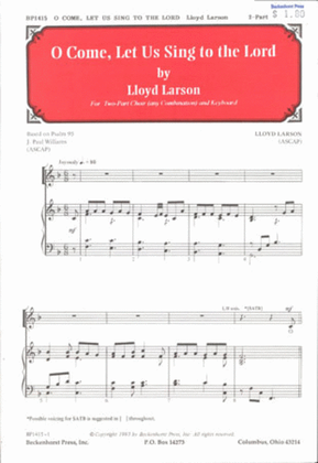 Book cover for O Come, Let Us Sing to the Lord (Archive)