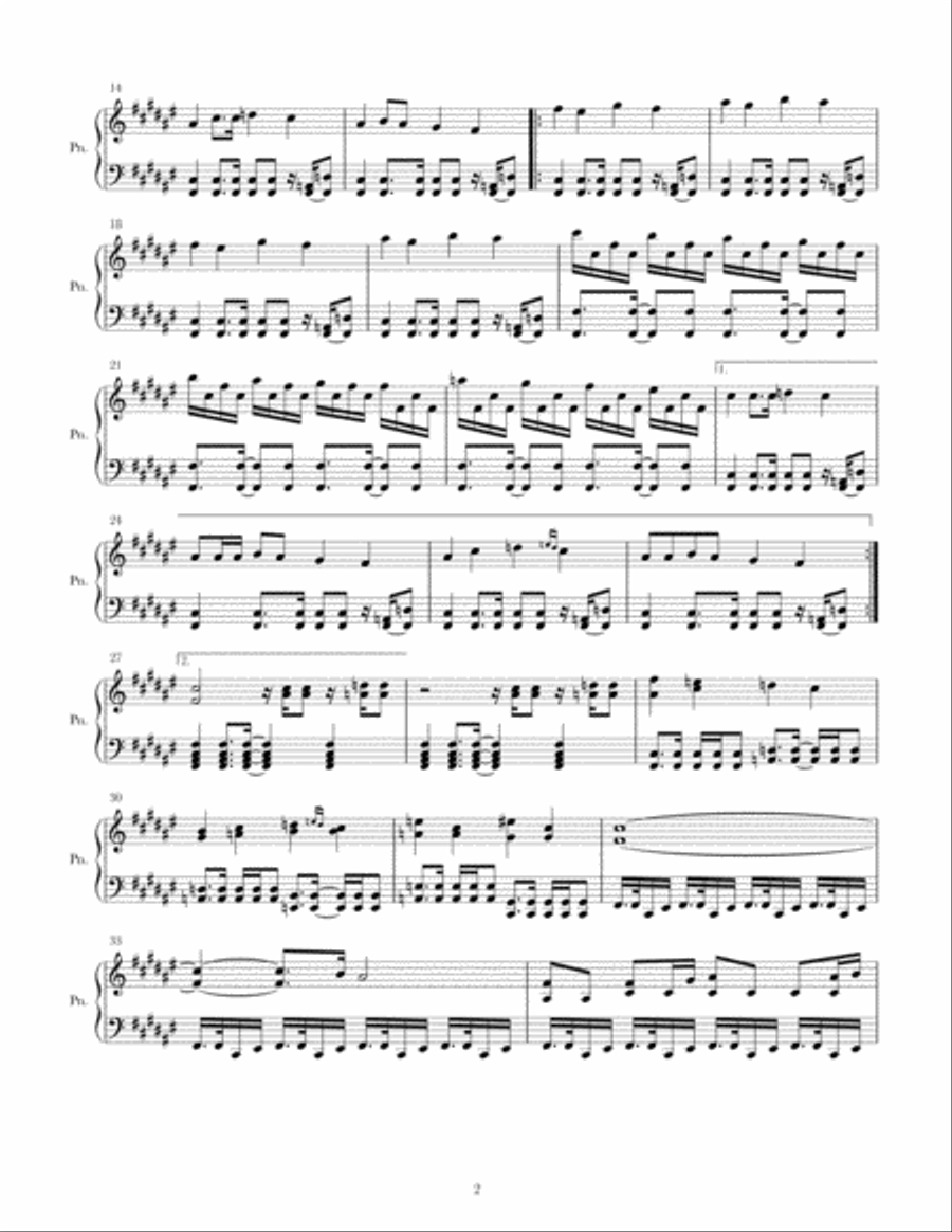 Hypnotize Piano Solo scores gallery preview page 2
